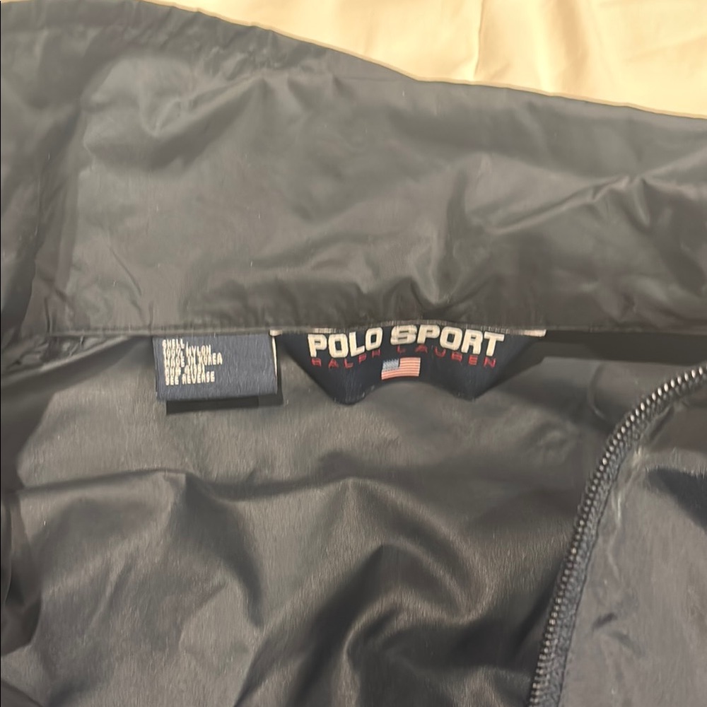 Polo Sport Black Windbreaker Jacket worn once - Picture 3 of 4
